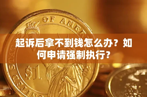 北京起诉后拿不到钱怎么办？如何申请强制执行？