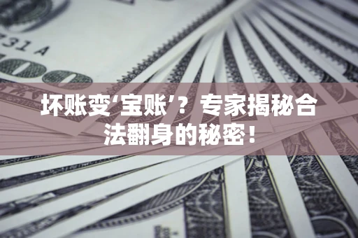 北京坏账变‘宝账’？专家揭秘合法翻身的秘密！