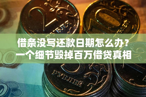 北京借条没写还款日期怎么办？一个细节毁掉百万借贷真相