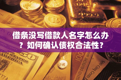 北京借条没写借款人名字怎么办？如何确认债权合法性？