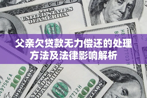 北京父亲欠贷款无力偿还的处理方法及法律影响解析