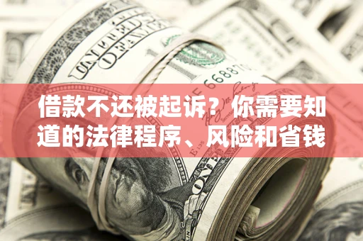 北京借款不还被起诉？你需要知道的法律程序、风险和省钱技巧